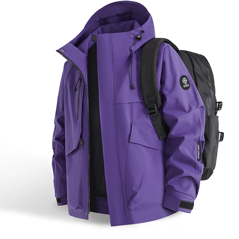 Windbreaker Men Zip - Водонепроницаемая куртка для мужчин, для активного