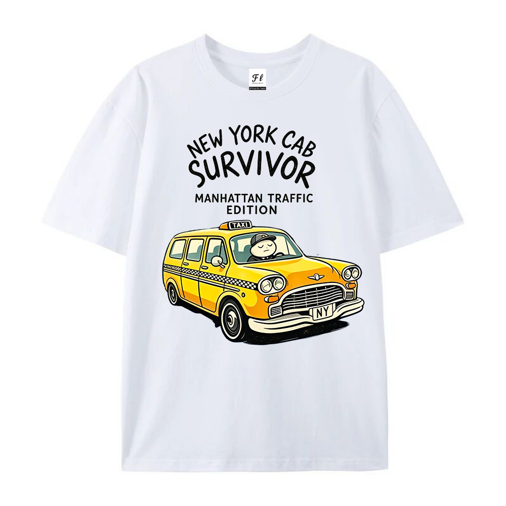 York Men'S Fashion - Футболка с принтом «Выживший в такси
