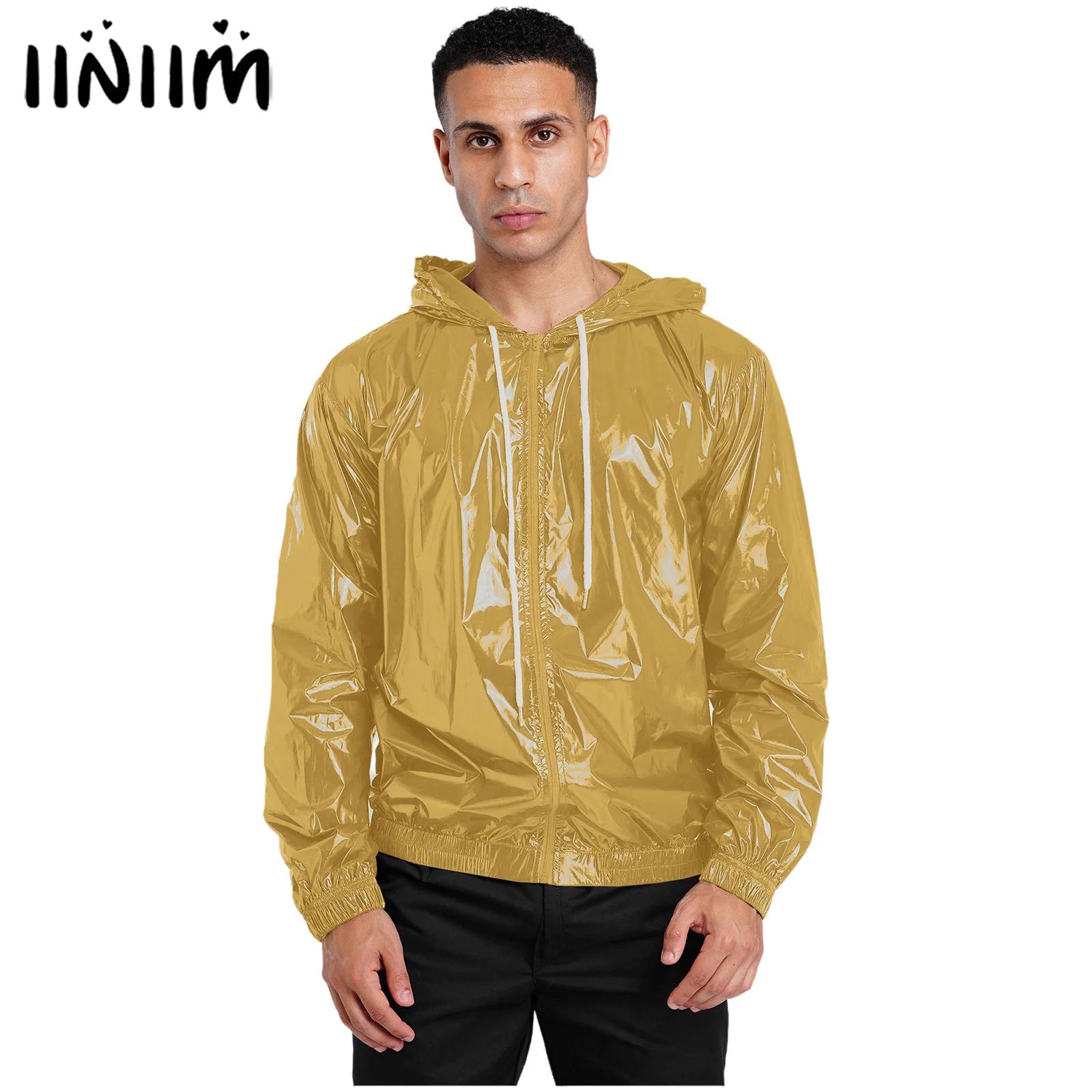Windbreaker Men Zip - Мужская водонепроницаемая куртка с капюшоном, на