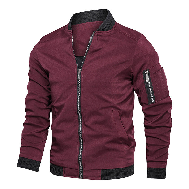 Windbreaker Men Zip - Весенне-осенняя мужская ветровка, повседневная легкая куртка