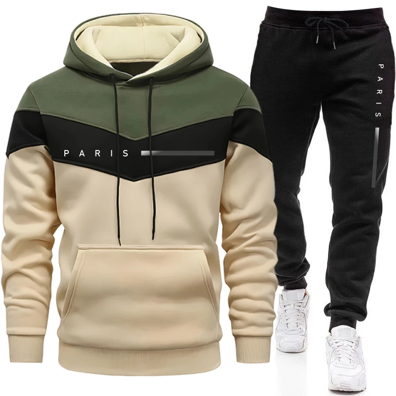 Mens Fashion Casual Outfits - PARIS Осенне-зимний повседневный спортивный костюм с