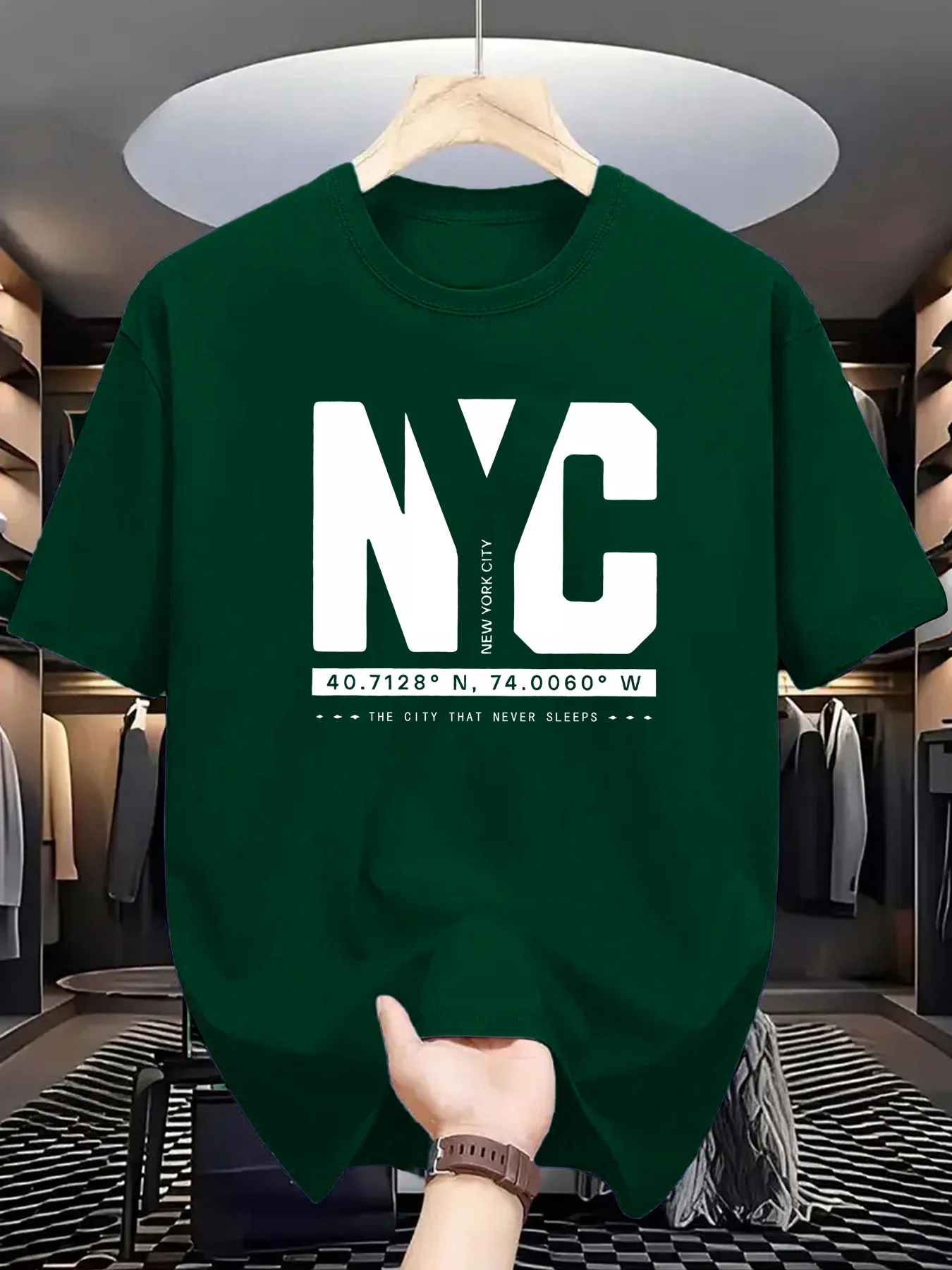 York Men'S Fashion - Мужская летняя модная повседневная свободная футболка