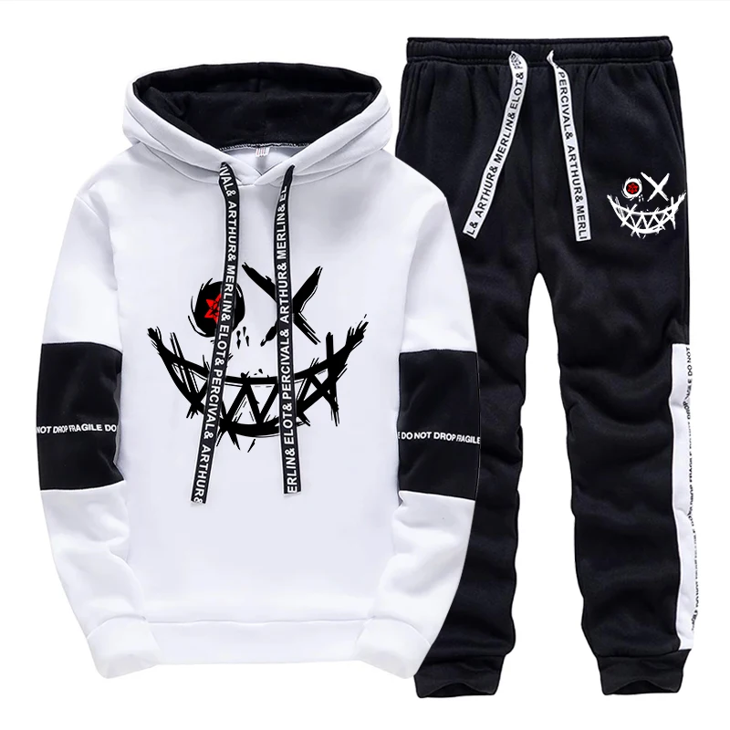 Mens Fashion Casual Outfits - Мужской комплект: худи и брюки 2026.