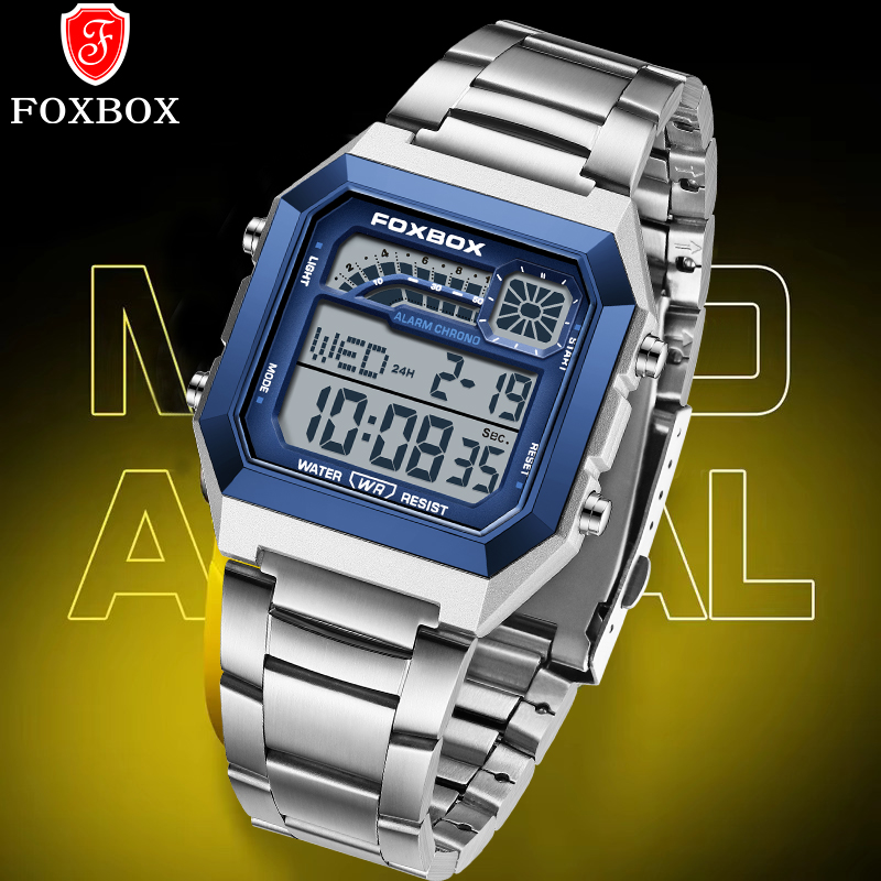 Mens Fashion Week - Мужские цифровые часы FOXBOX Fashion Luxury: