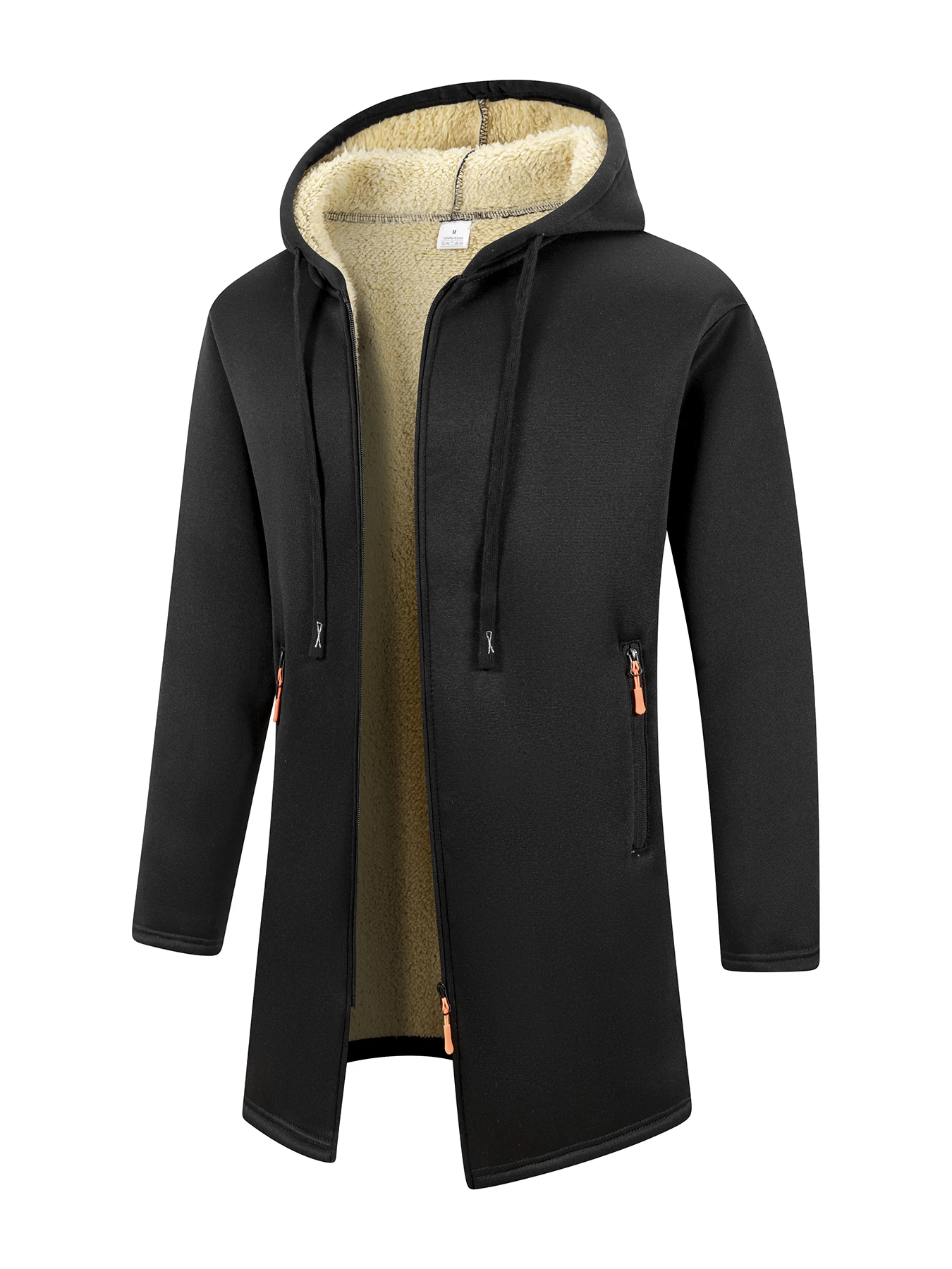 Мужское зимнее теплое длинное  – обзор и цена Windbreaker Men Zip