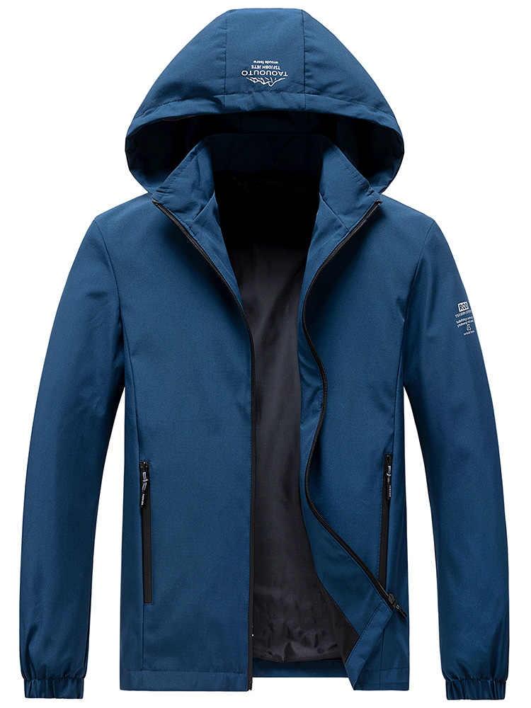 Мужская ветровка с капюшоном,  – обзор и цена Windbreaker Men Zip