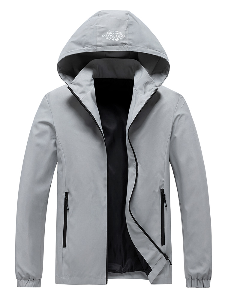 Мужская ветровка с капюшоном,  – обзор и цена Windbreaker Men Zip